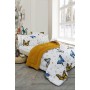 ETE HOMETEX ÇİFT KİŞİLİK WELSOFT UYKU SETİ KELEBEK HARDAL 8696474232028